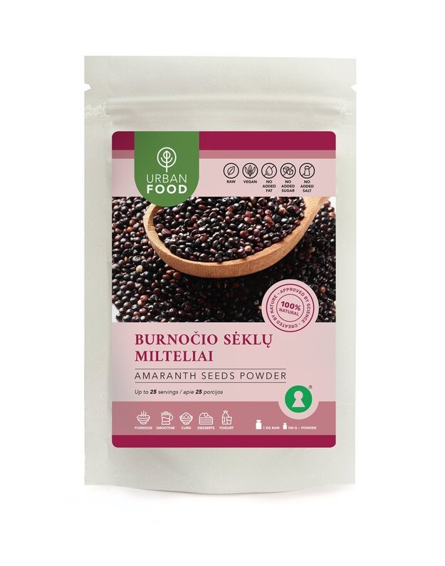 Burnočio sėklų milteliai, 100 g