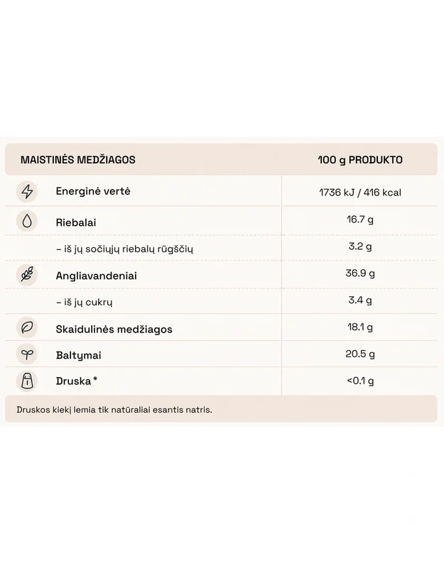 Ekologiškos šaltalankių skaidulos  | 200 g