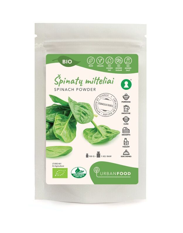 ŠPINATŲ MILTELIAI - EKOLOGIŠKI 100 g ŠPINATŲ MILTELIAI - EKOLOGIŠKI 100 g